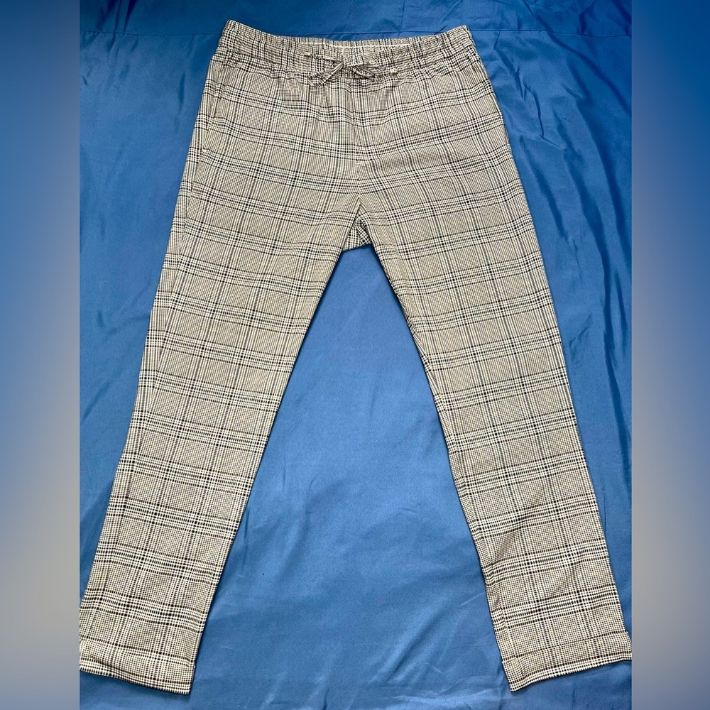 H&M Plaid Drawstring Chinos Slim fit 32x32
